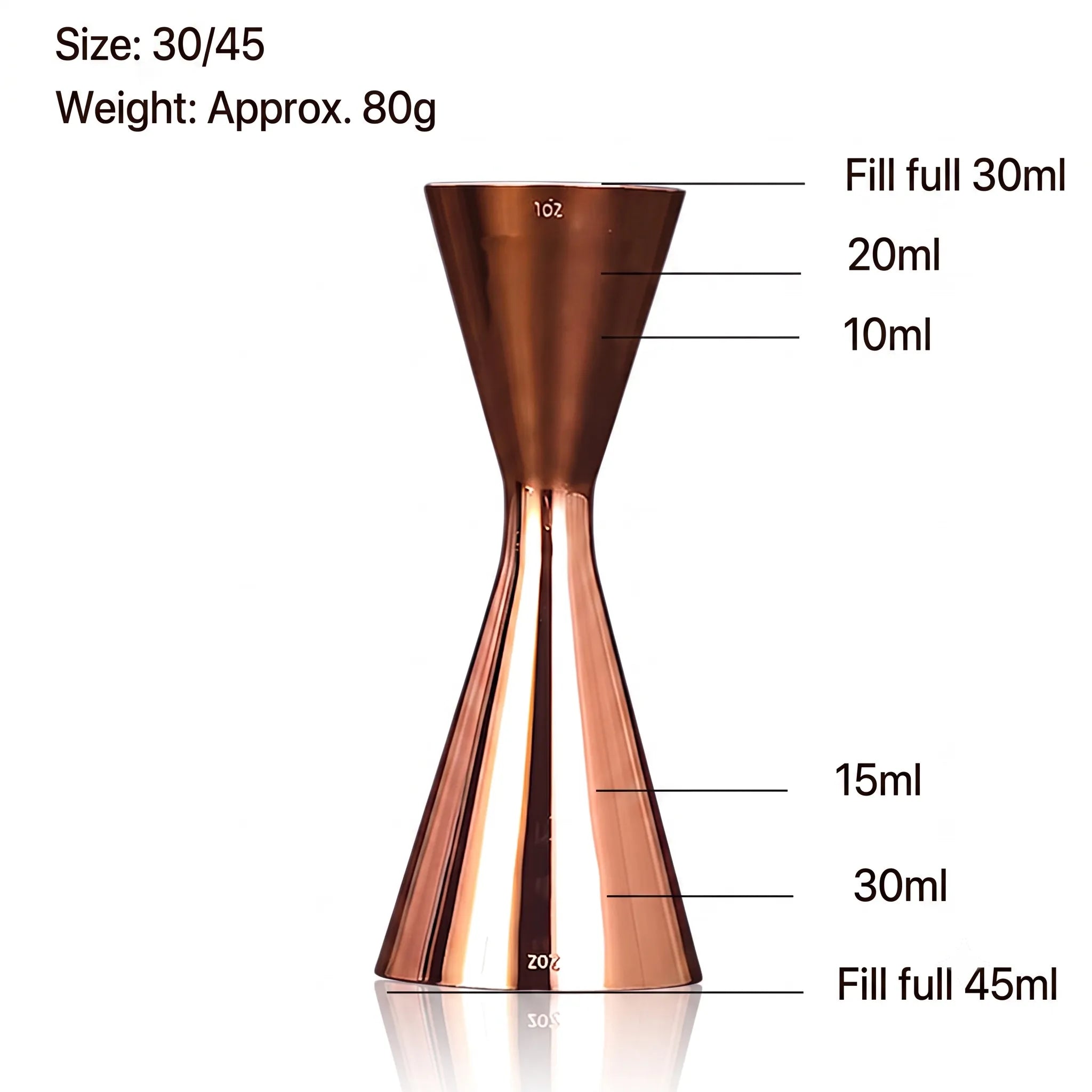 Precision Slim Double Jigger