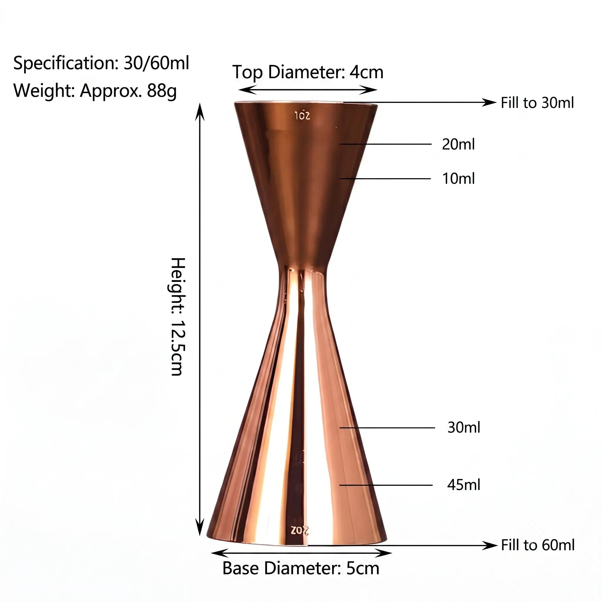 Precision Slim Double Jigger