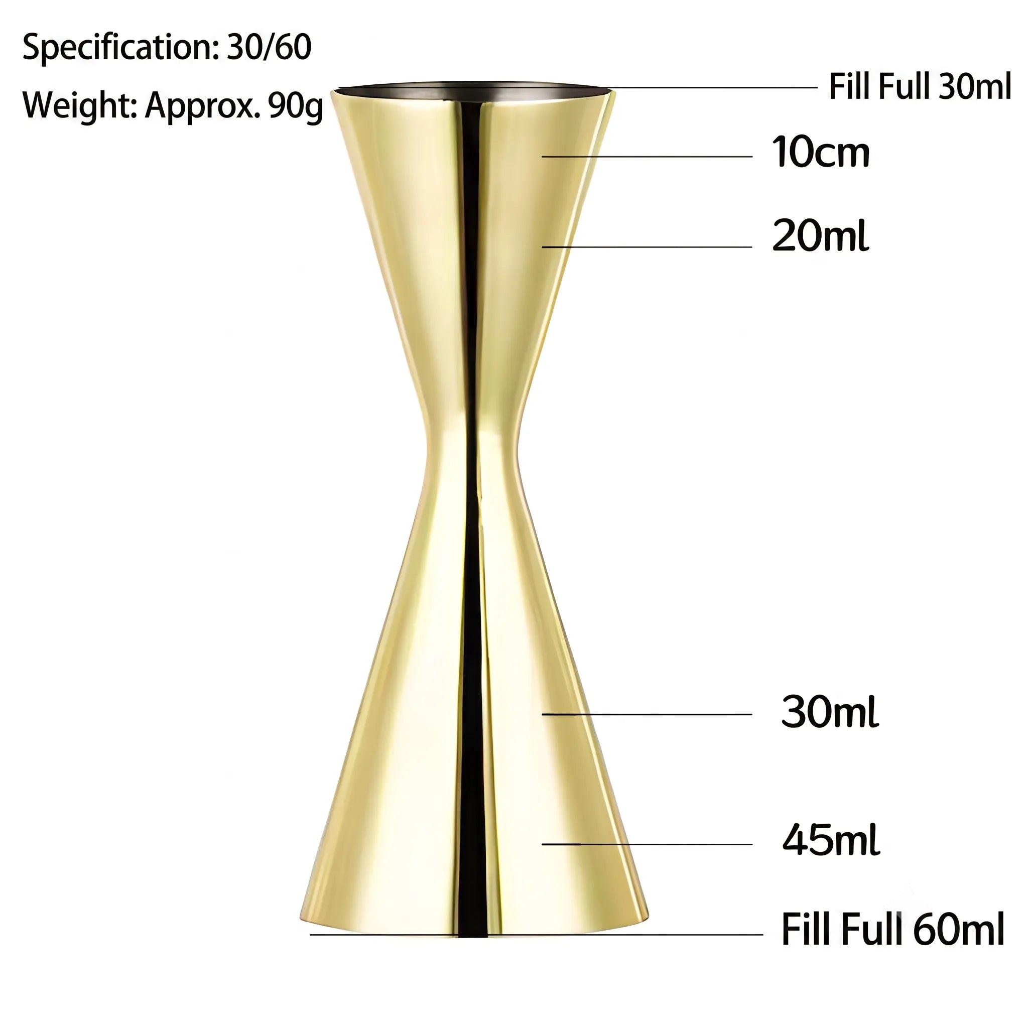 Precision Slim Double Jigger