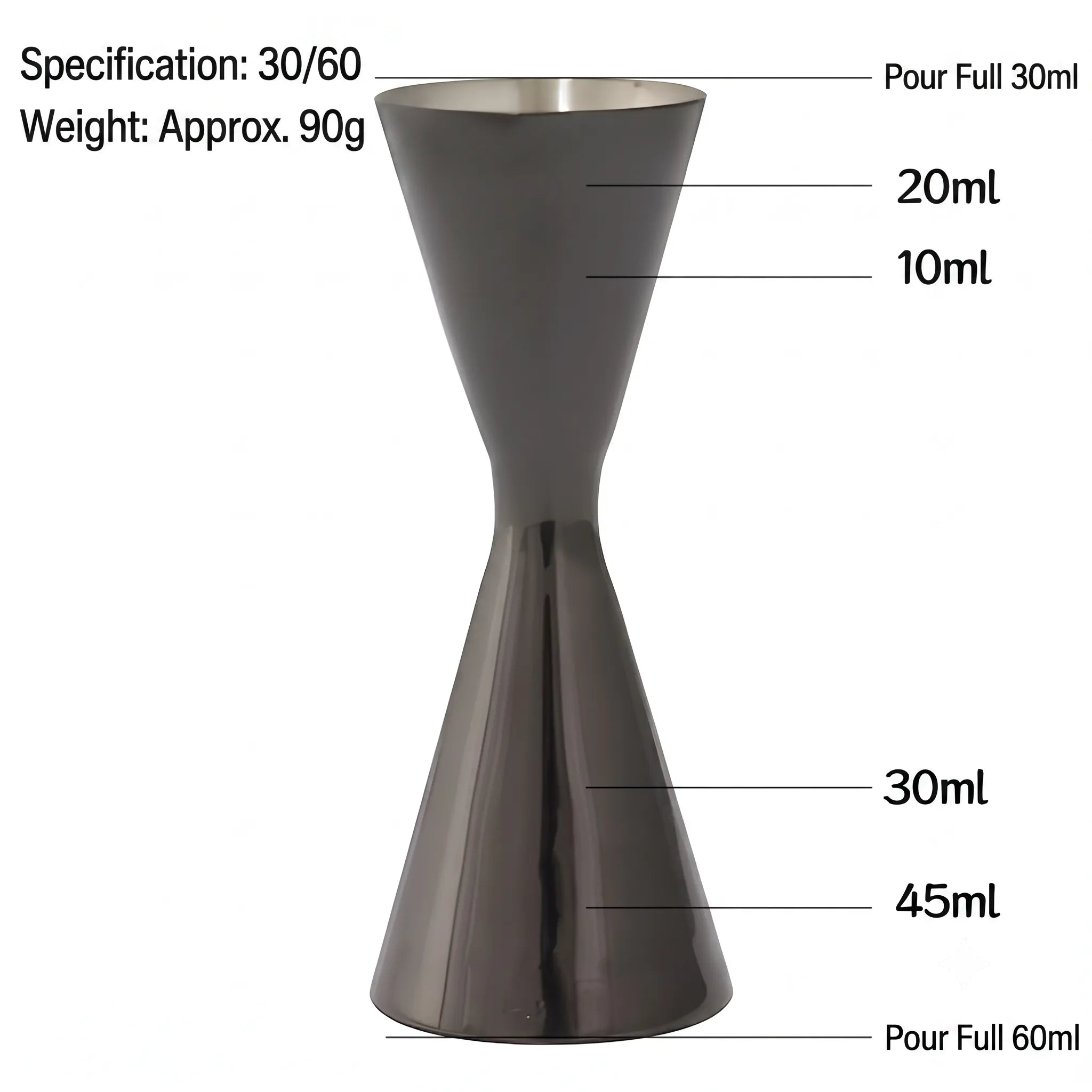 Precision Slim Double Jigger