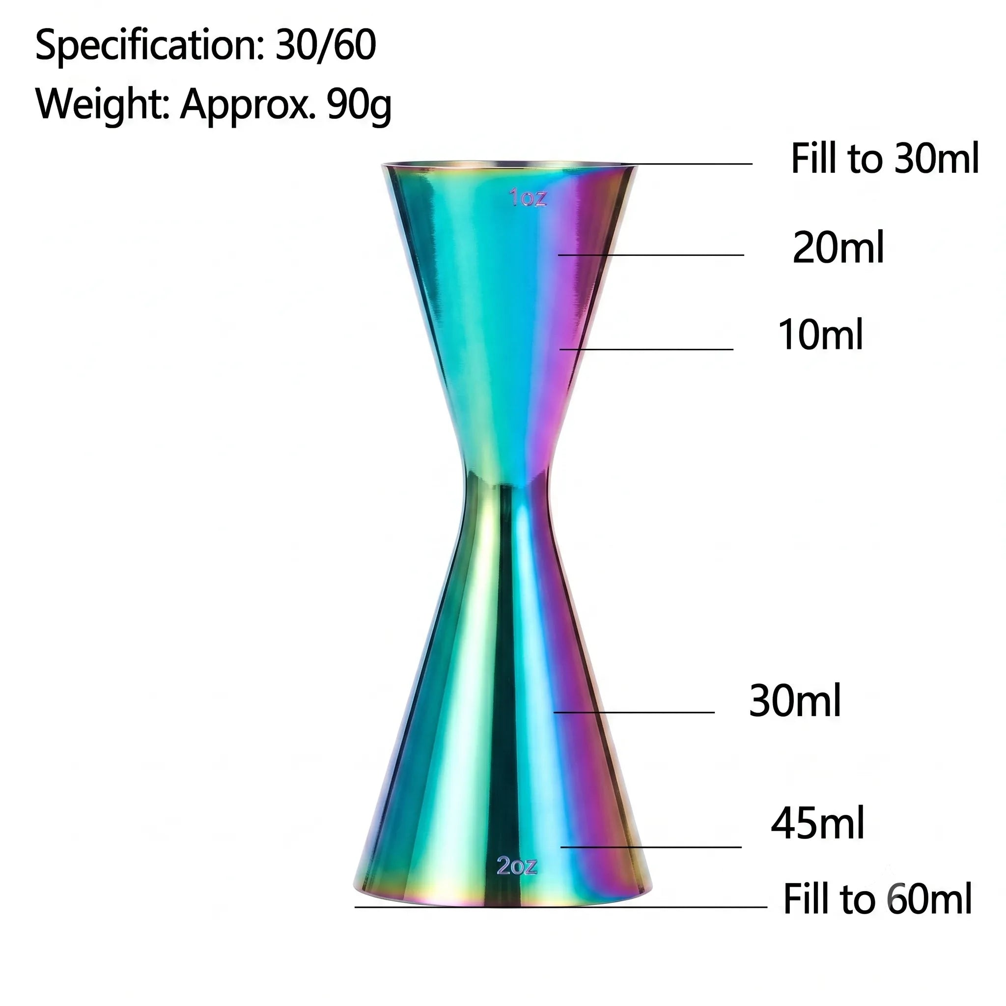 Precision Slim Double Jigger