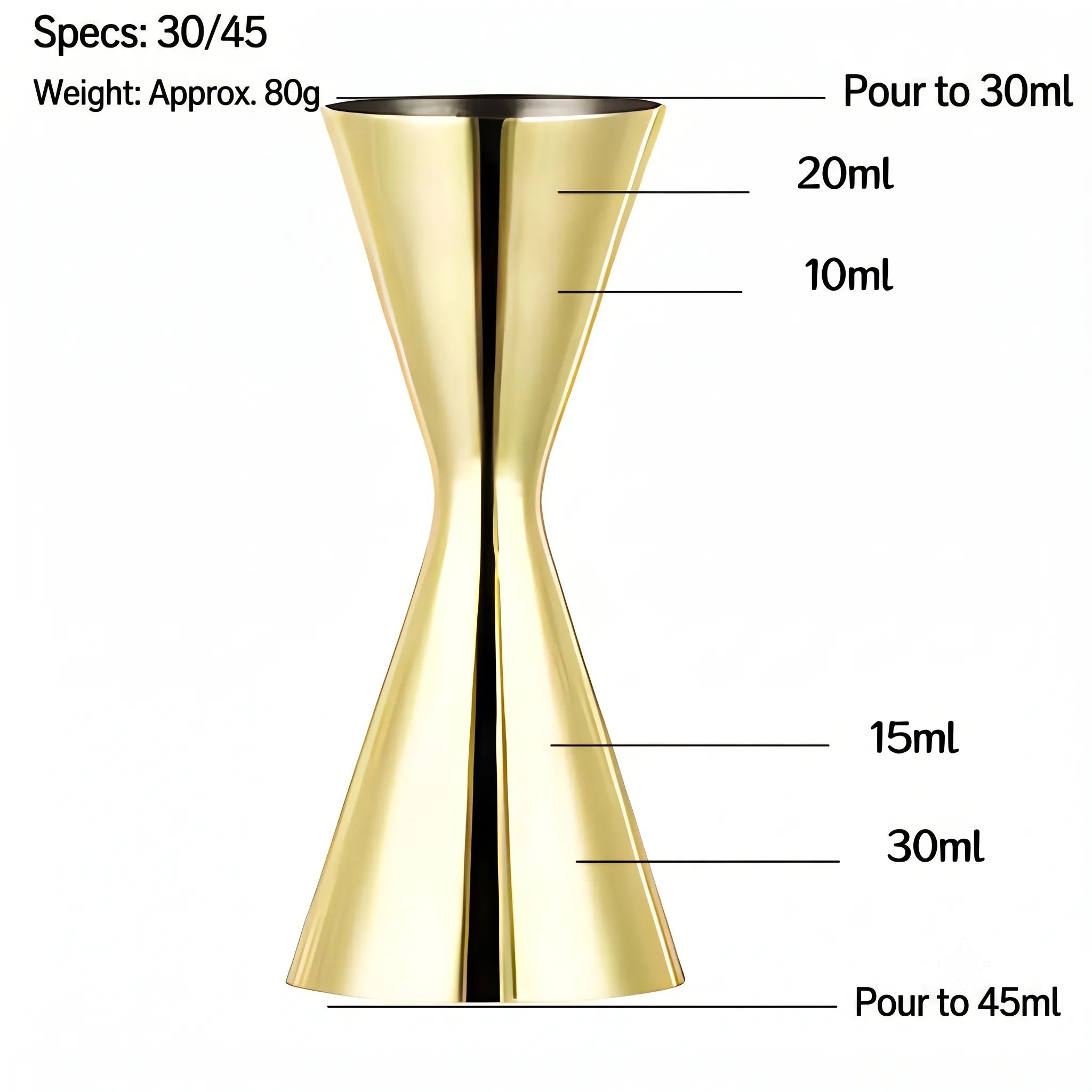 Precision Slim Double Jigger