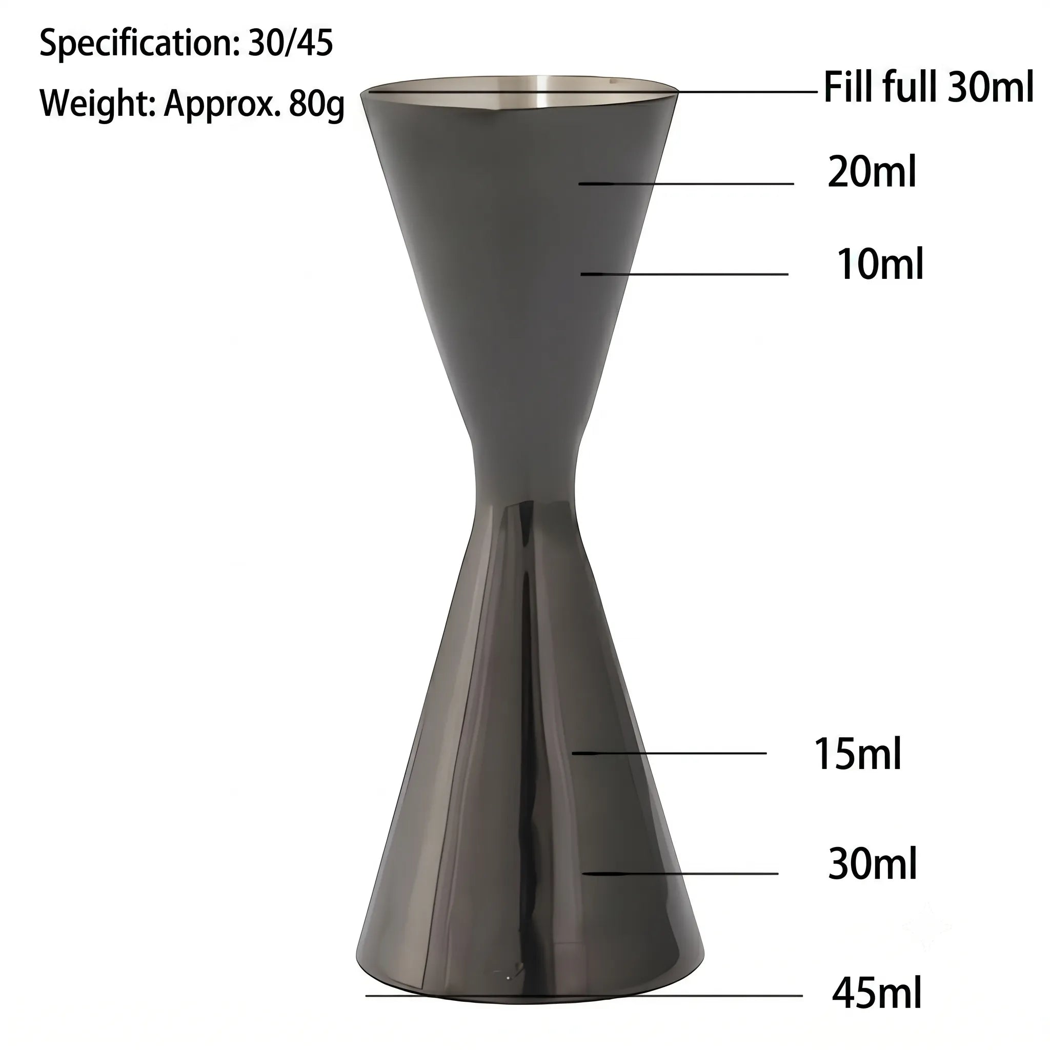 Precision Slim Double Jigger