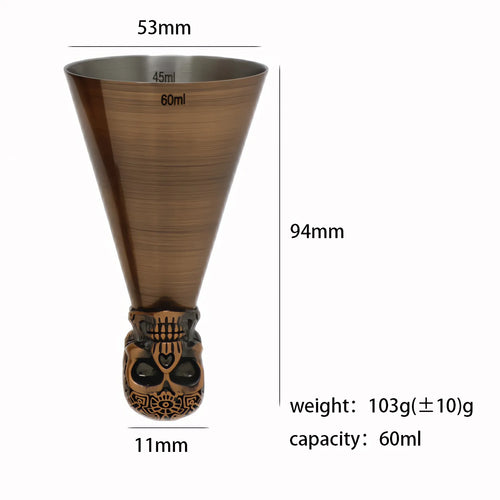 Aztec Skull Jigger Set – 60ml