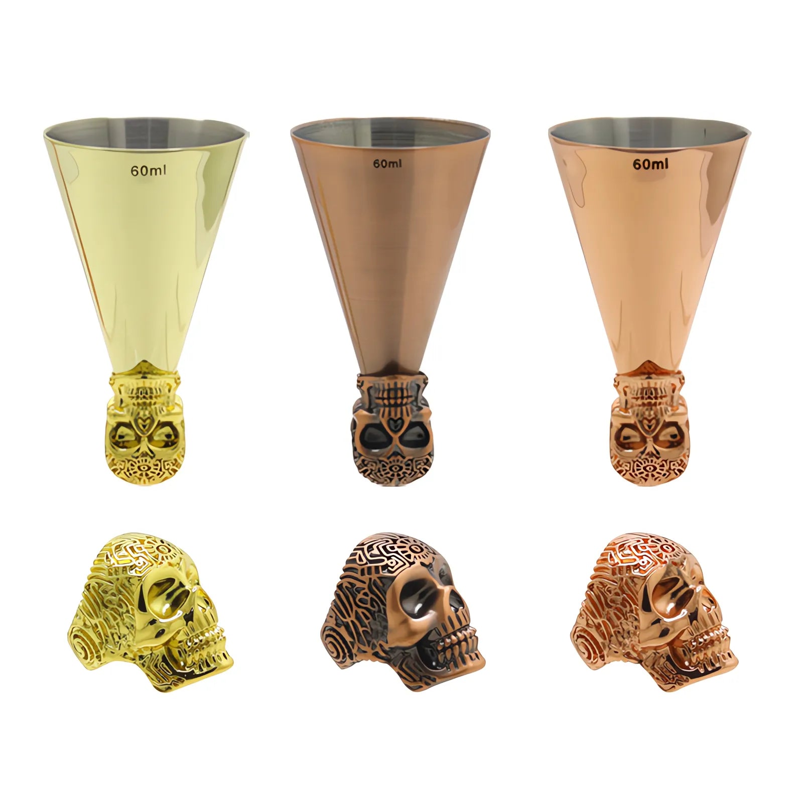 Aztec Skull Jigger Set – 60ml