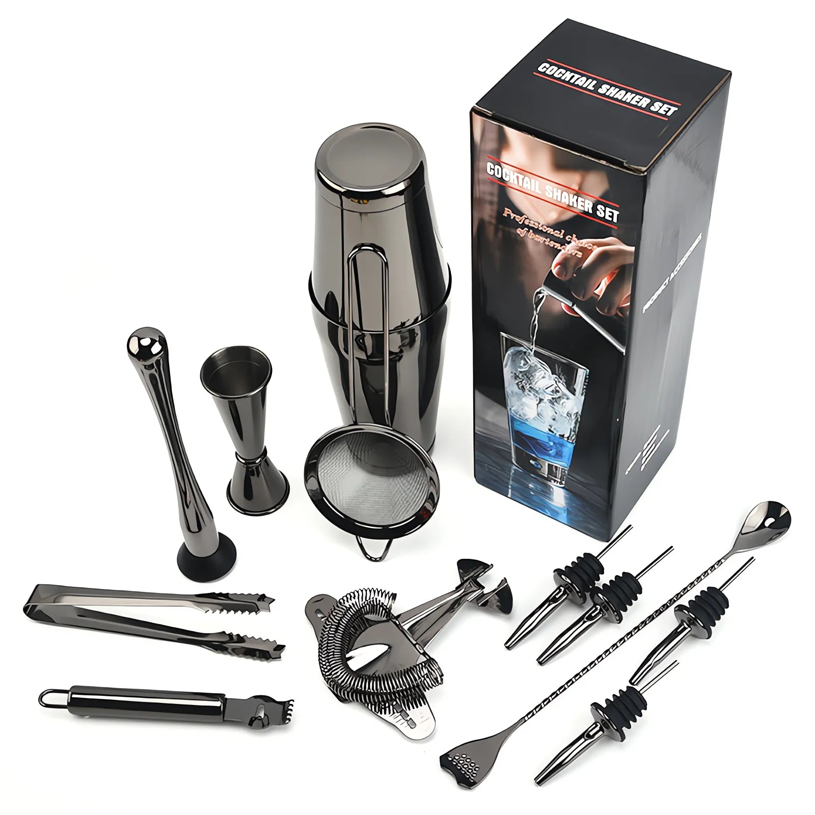 Bomber Aircraft 11-Piece Barware Set