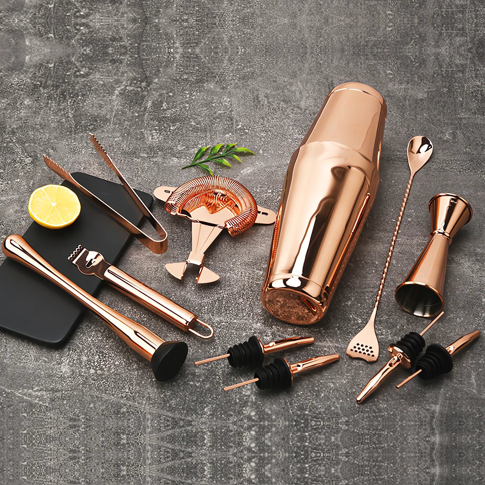 Bomber Aircraft 11-Piece Barware Set