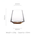 Luxury Hand Blown Crystal Wine Glass – Multiple Styles incl. Gold Base
