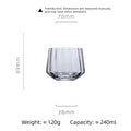 Iridescent Ribbed Wine & Cocktail Glasses – Aura Collection
