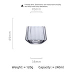 Iridescent Ribbed Wine & Cocktail Glasses – Aura Collection