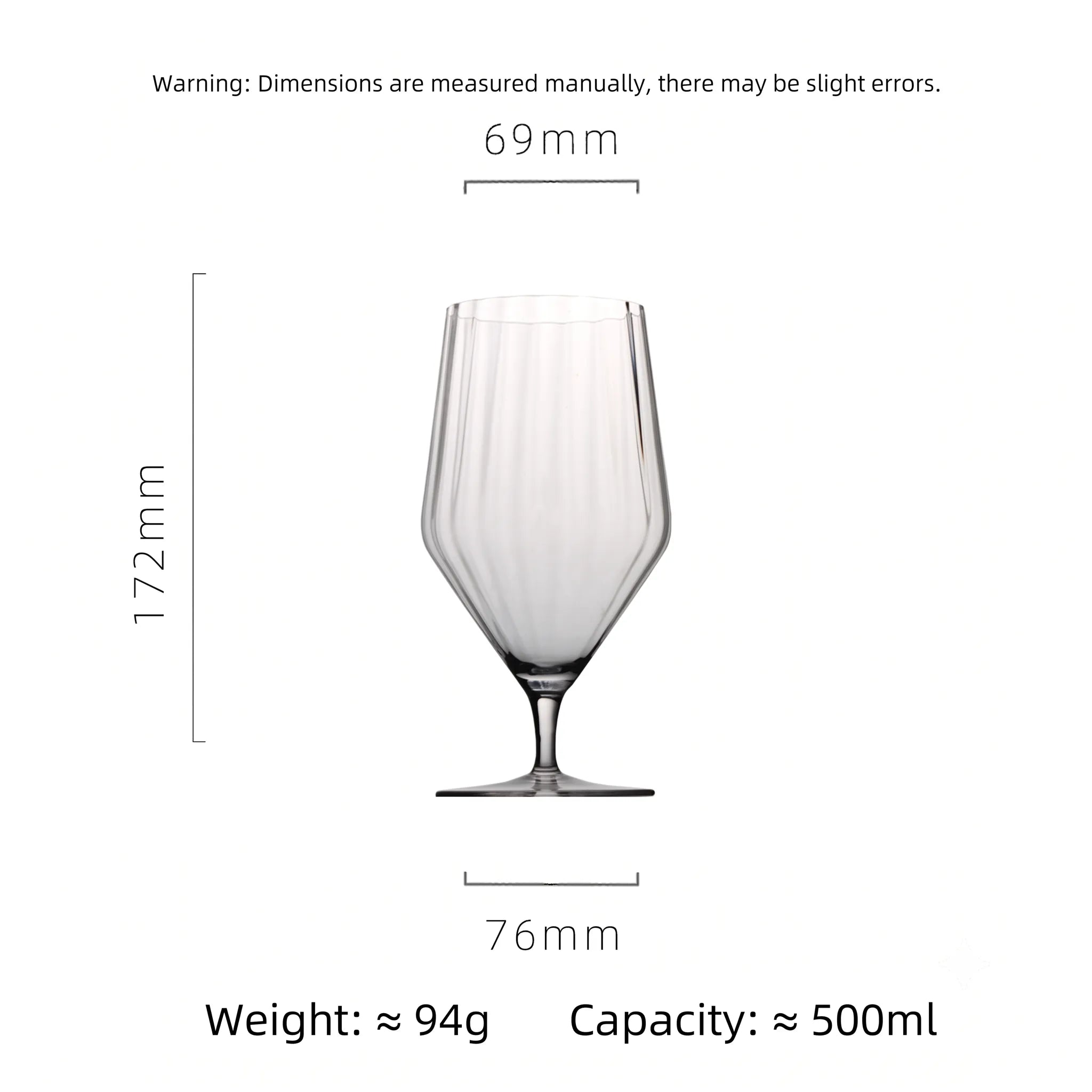 Iridescent Ribbed Wine & Cocktail Glasses – Aura Collection