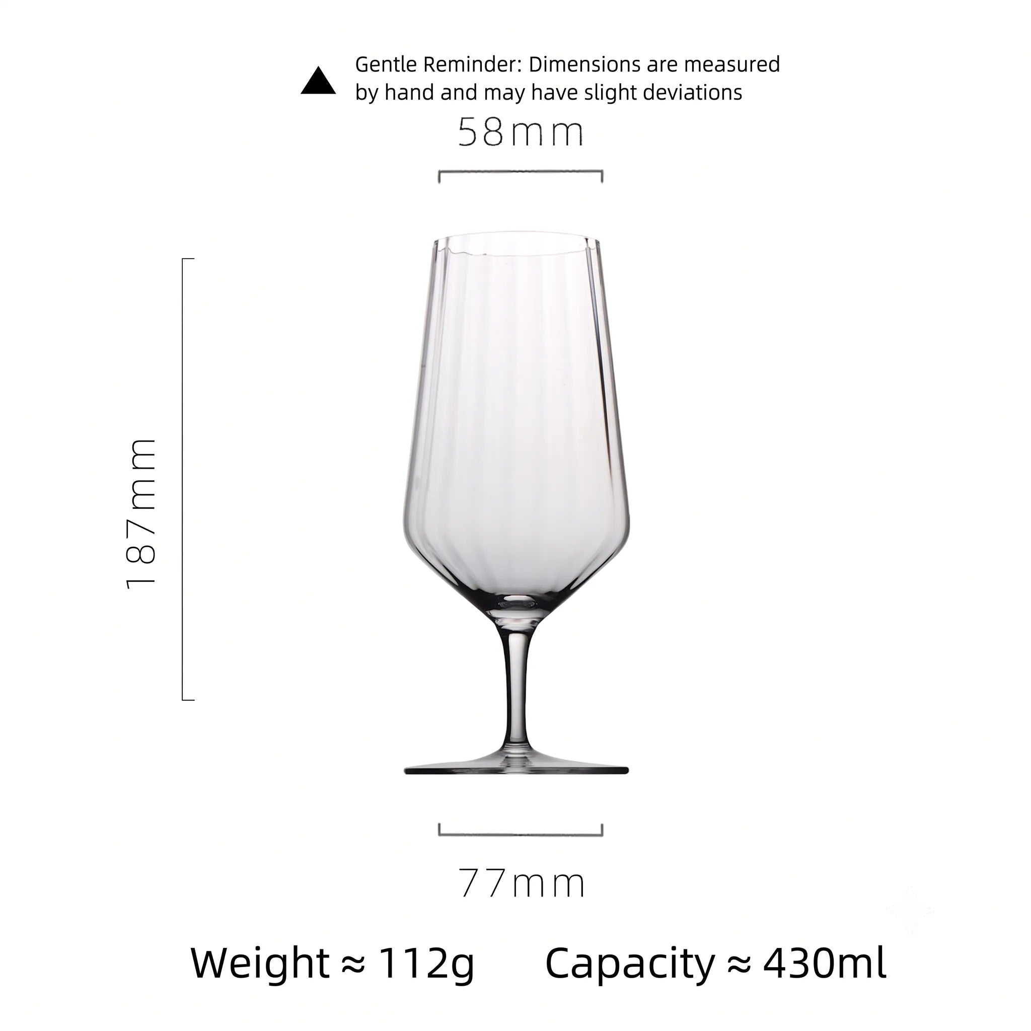 Iridescent Ribbed Wine & Cocktail Glasses – Aura Collection