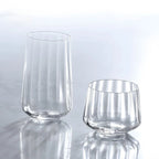Iridescent Ribbed Wine & Cocktail Glasses – Aura Collection