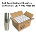 Fish Scale Etched Boston Shaker - Polished Silver