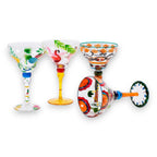 Hand Painted Margarita Glass
