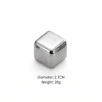 Reusable 304 Stainless Steel Ice Cubes with Tongs