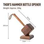 Thor's Hammer Wooden Bottle Opener