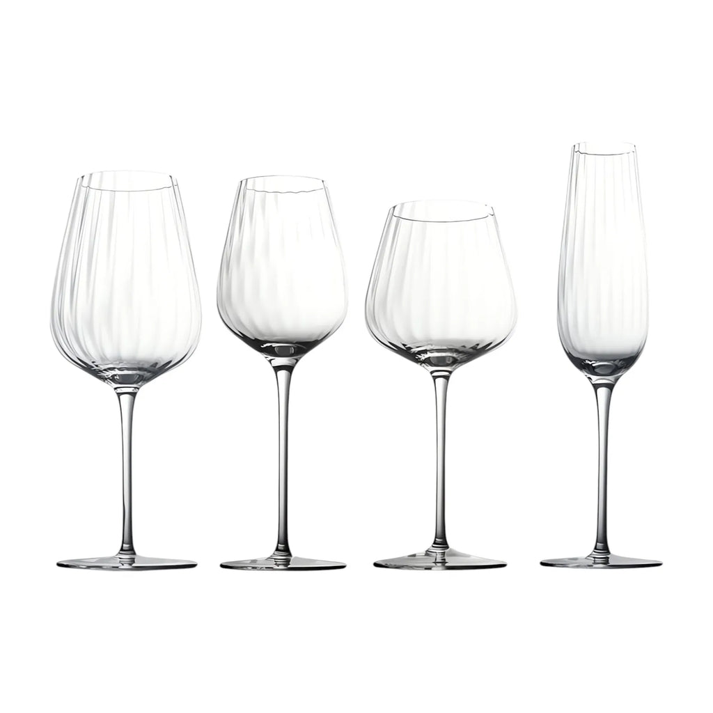 Fine Fluted Crystal Glassware Collection