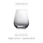 Fine Fluted Crystal Glassware Collection