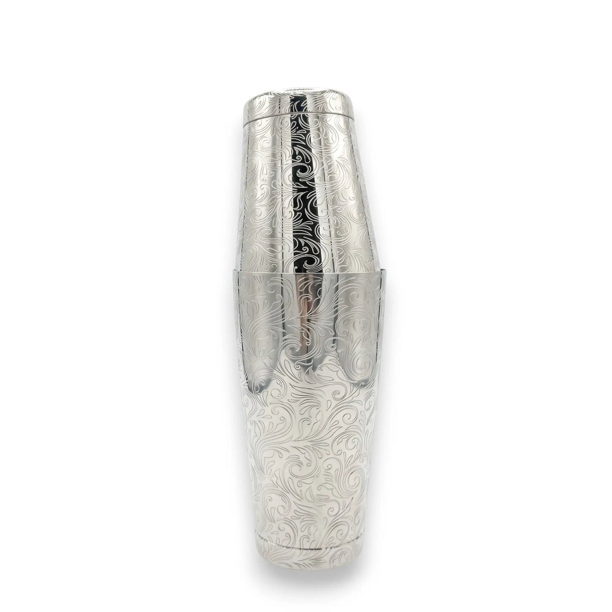 Tidal Flow Etched Boston Shaker-Silver