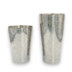 Tidal Flow Etched Boston Shaker-Silver