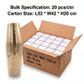 Tidal Flow Etched Boston Shaker - Gold