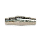 Baroque Bloom Etched Boston Shaker - Polished Silver