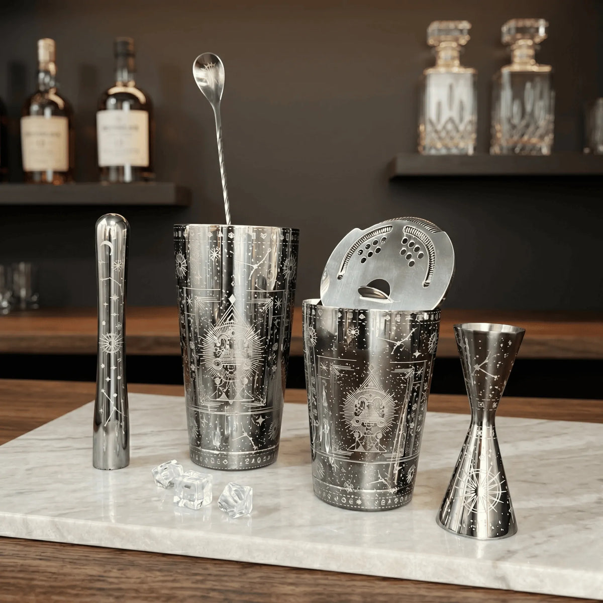 Cosmic Starry Night Boston Shaker-(5 set)