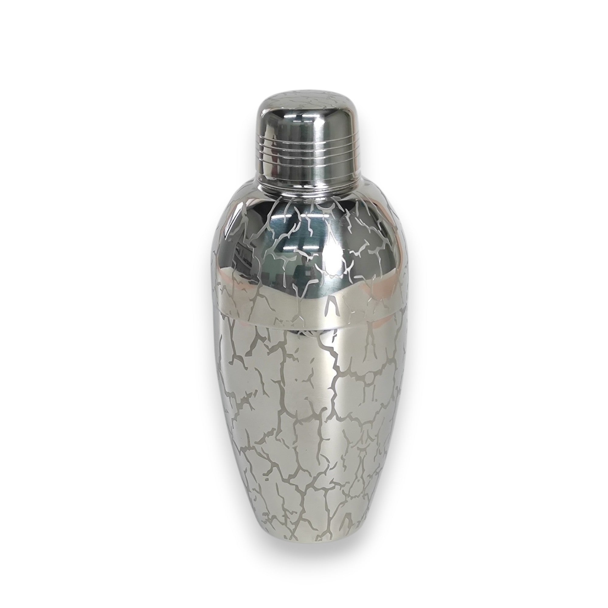 "Ice-Crackle" Cobbler Shaker - 500ml Zen-Inspired Etched Professional Cobbler Shaker