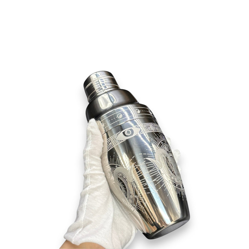 "Mythical Eyed Goat" Cobbler Shaker - 500ml Gothic Occult "All-Seeing Eye" Cocktail Shaker