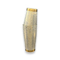 The Alchemical Hexagon Boston Shaker - Professional 18oz & 28oz Rune-Etched Leak-Proof Shaker(Electroplated Gold)