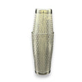 The Alchemical Hexagon Boston Shaker - Professional 18oz & 28oz Rune-Etched Leak-Proof Shaker(Polished Silver)