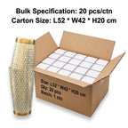Alchemical Gold Hexagon Shaker – Rune-Etched Boston Shaker