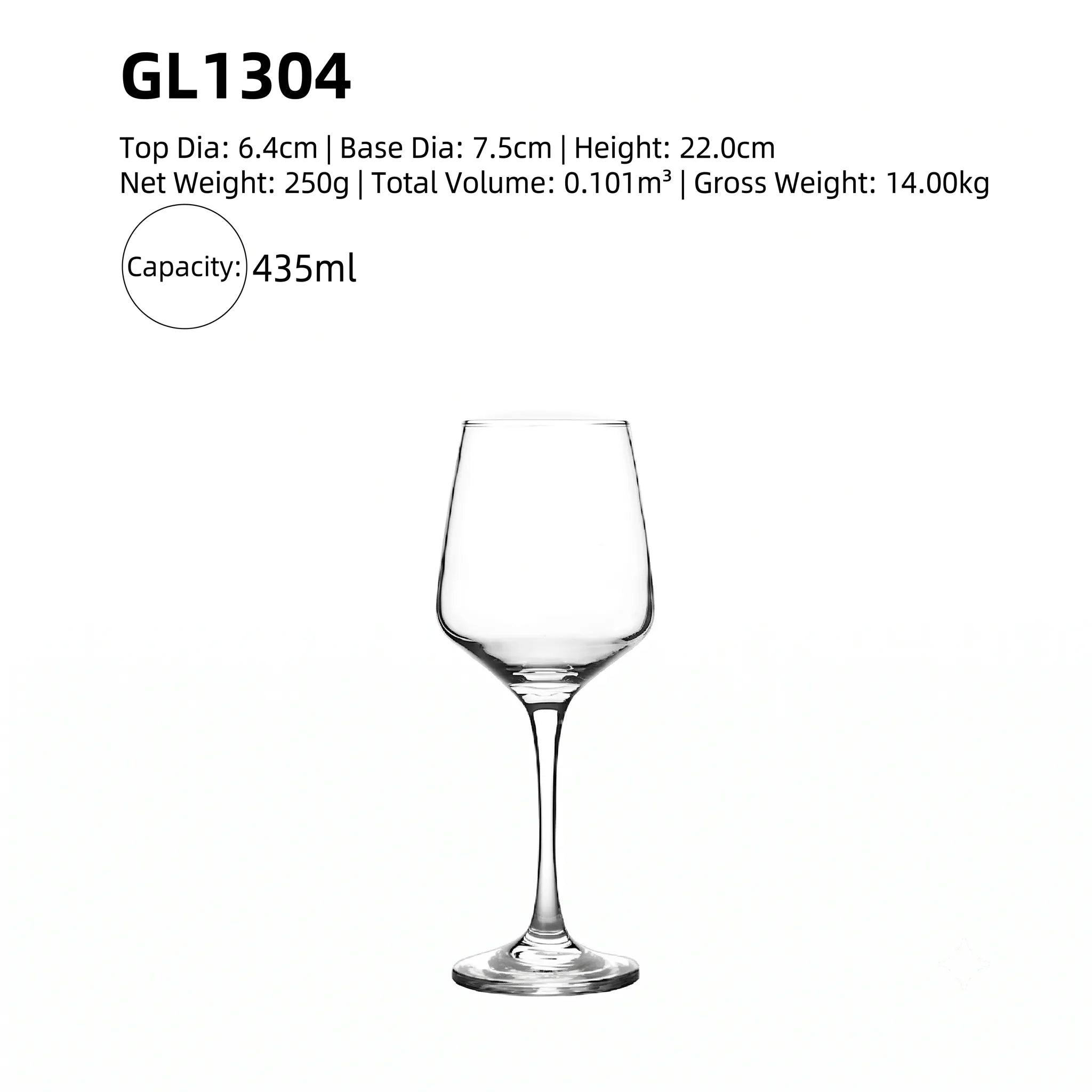 Crystal Burgundy Wine Glass – Set of 48
