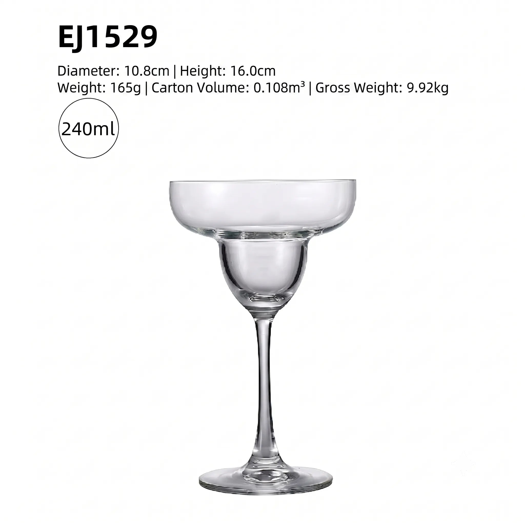 Crystal Burgundy Wine Glass – Set of 48