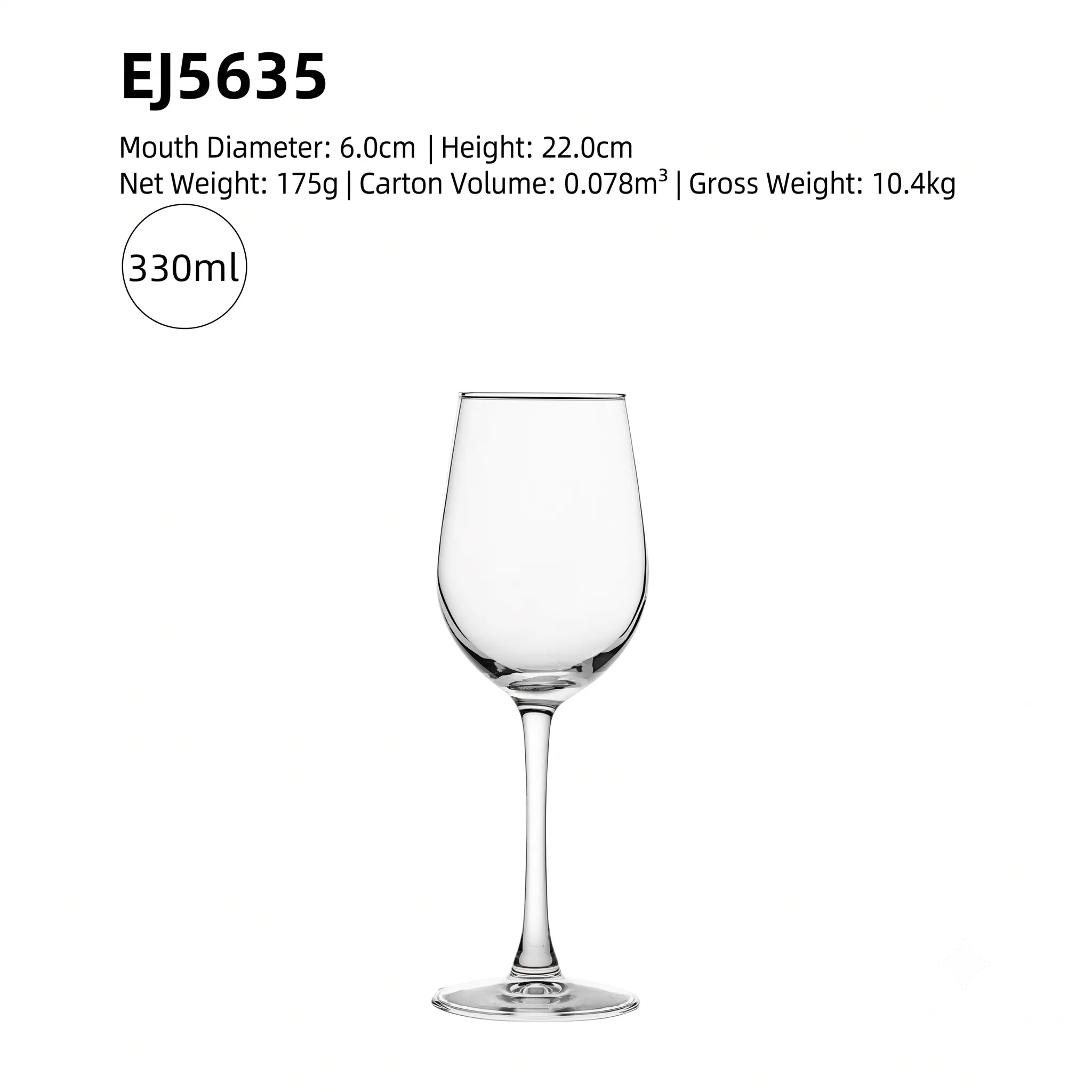 Crystal Burgundy Wine Glass – Set of 48