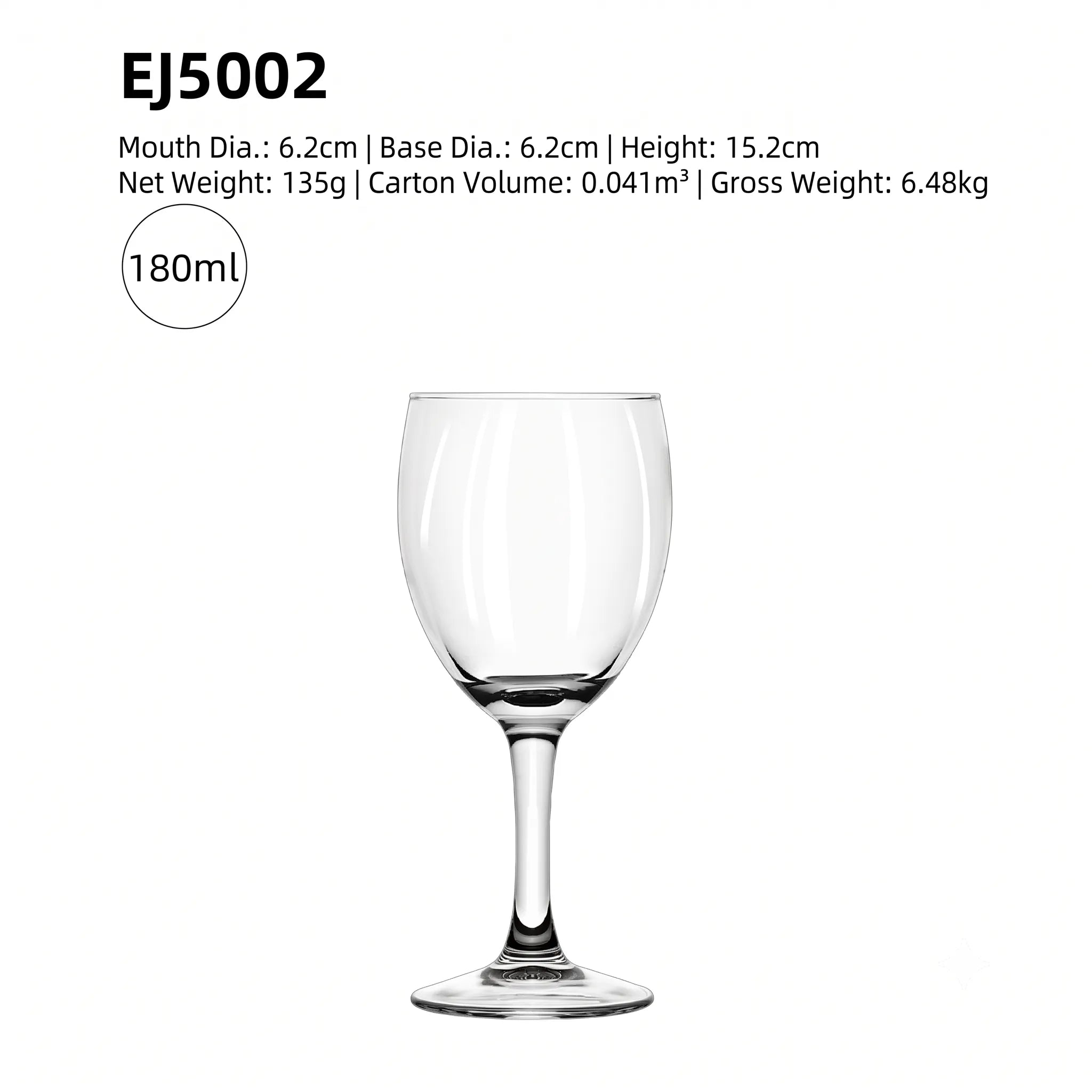 Crystal Burgundy Wine Glass – Set of 48