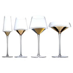 Luxury Hand Blown Crystal Wine Glass – Multiple Styles incl. Gold Base