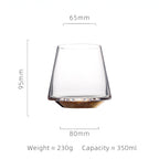 Luxury Hand Blown Crystal Wine Glass – Multiple Styles incl. Gold Base