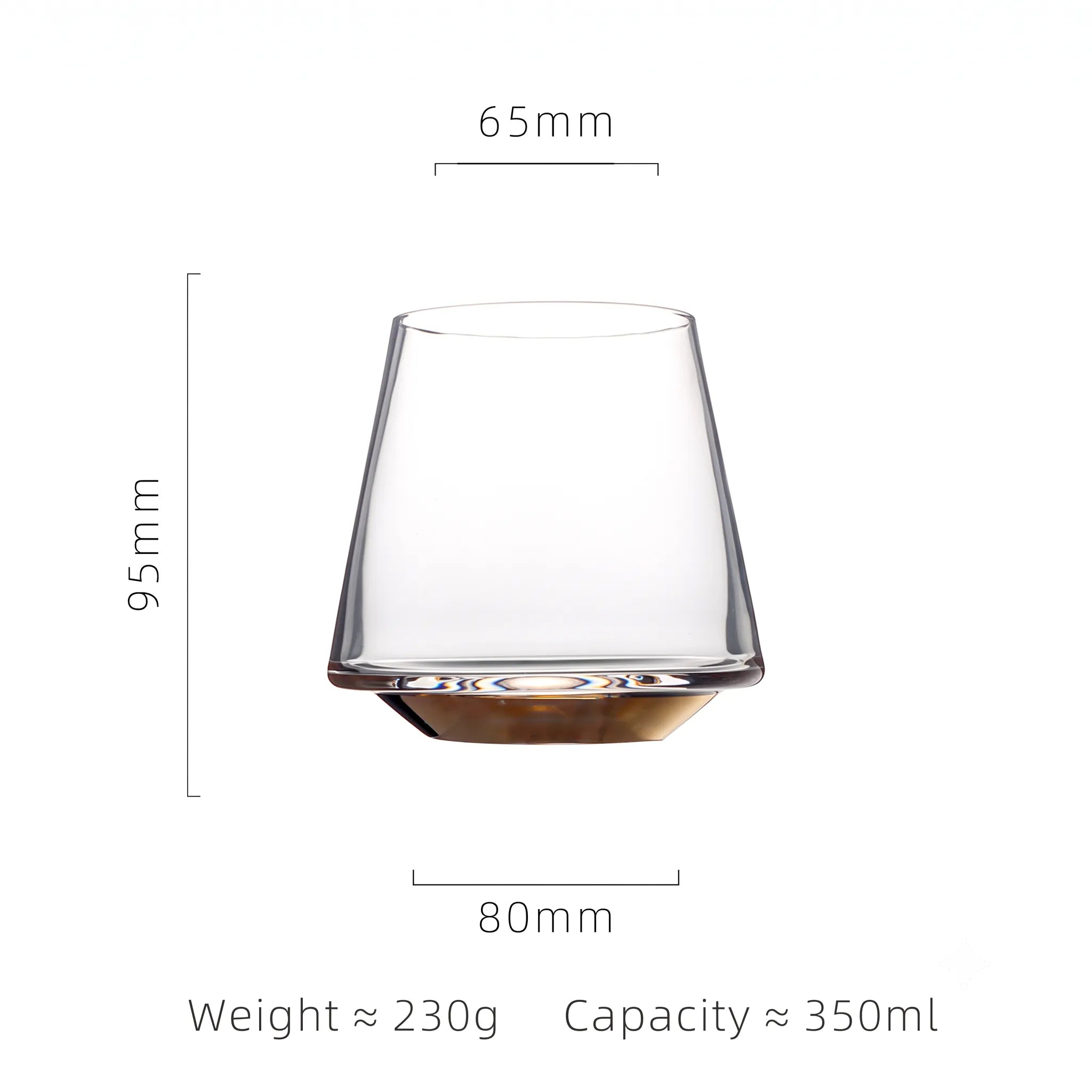 Luxury Hand Blown Crystal Wine Glass – Multiple Styles incl. Gold Base