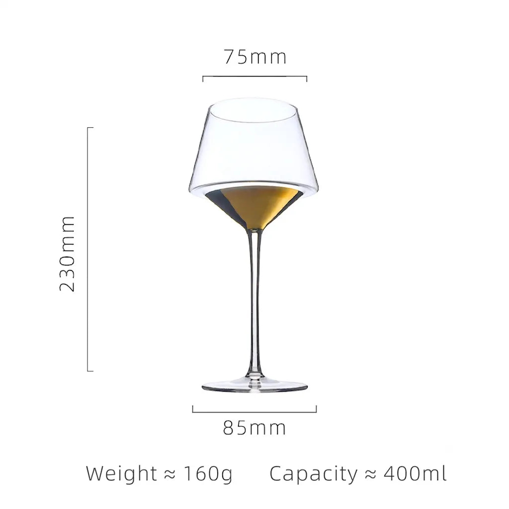 Luxury Hand Blown Crystal Wine Glass – Multiple Styles incl. Gold Base