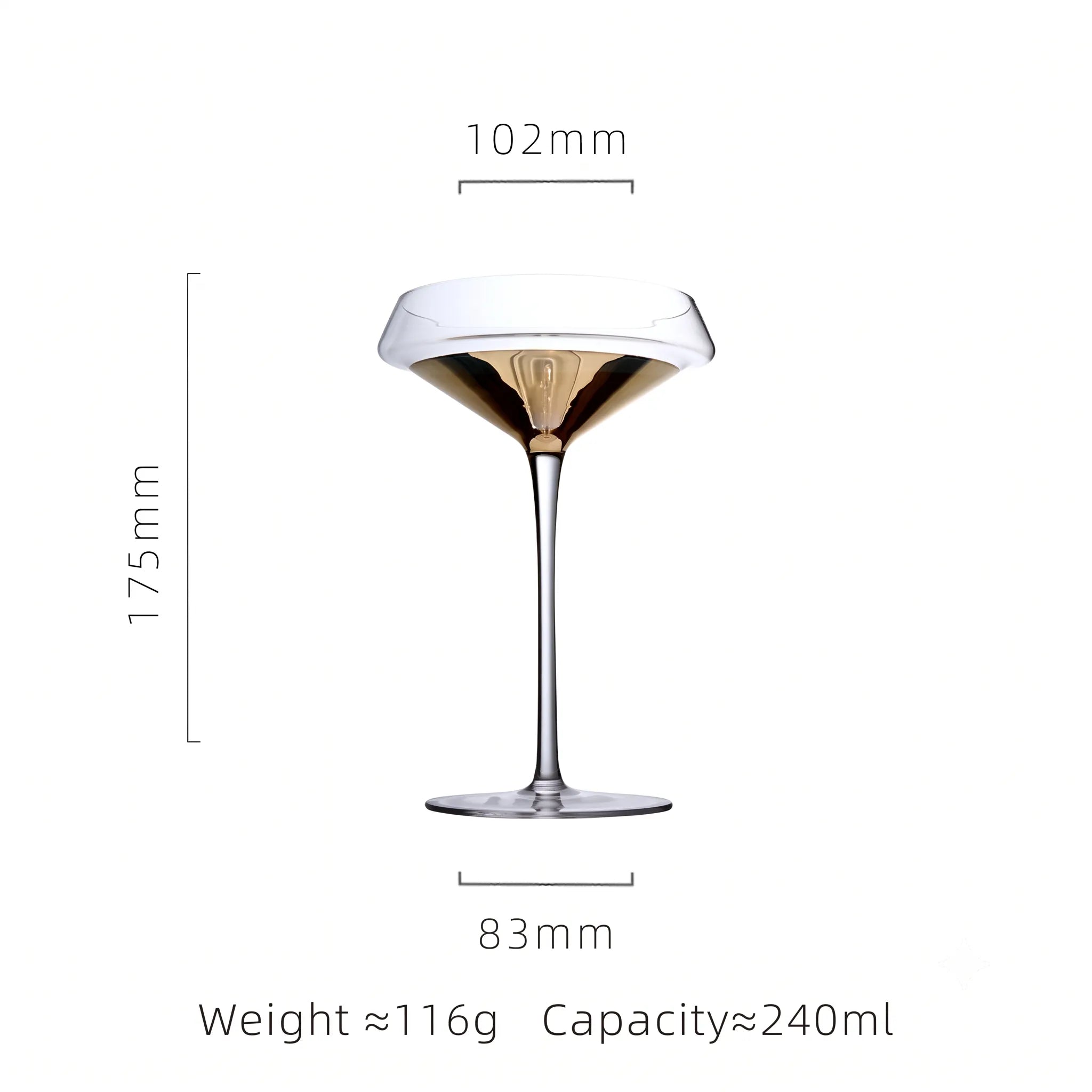 Luxury Hand Blown Crystal Wine Glass – Multiple Styles incl. Gold Base