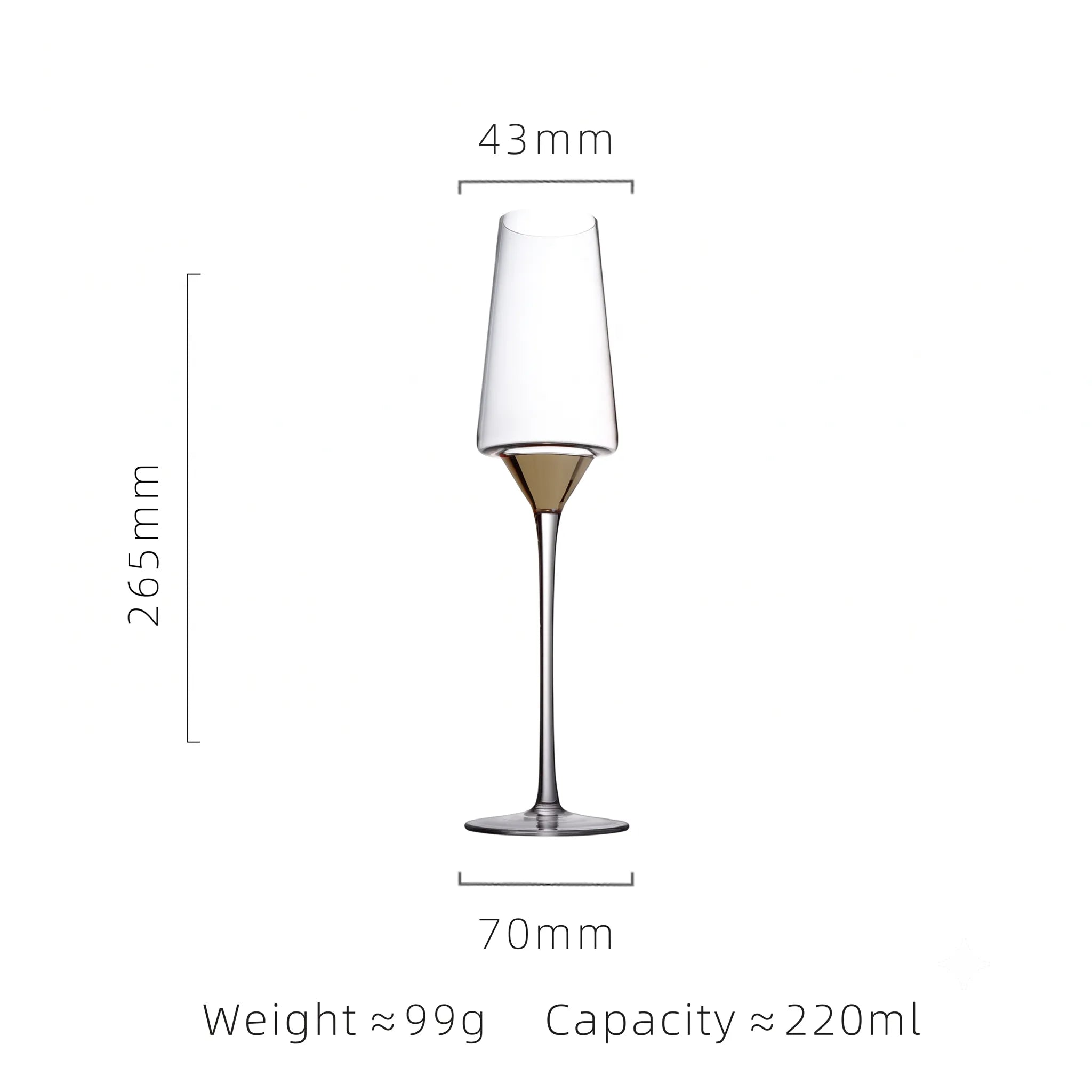 Luxury Hand Blown Crystal Wine Glass – Multiple Styles incl. Gold Base