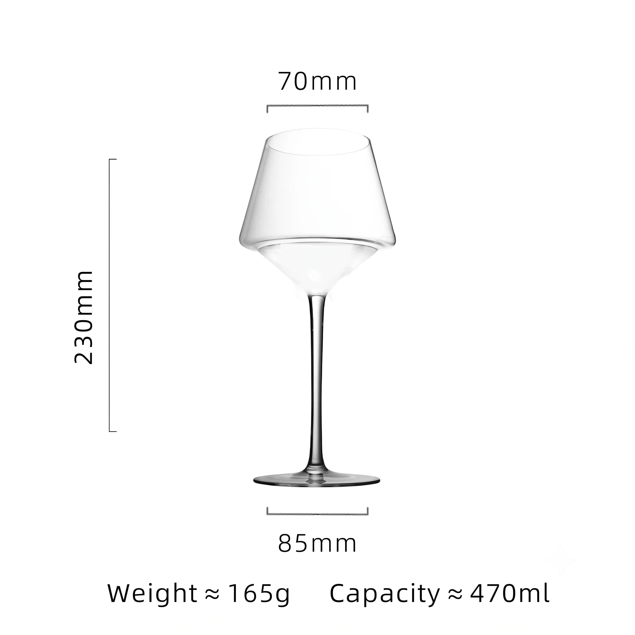 Luxury Hand Blown Crystal Wine Glass – Multiple Styles incl. Gold Base