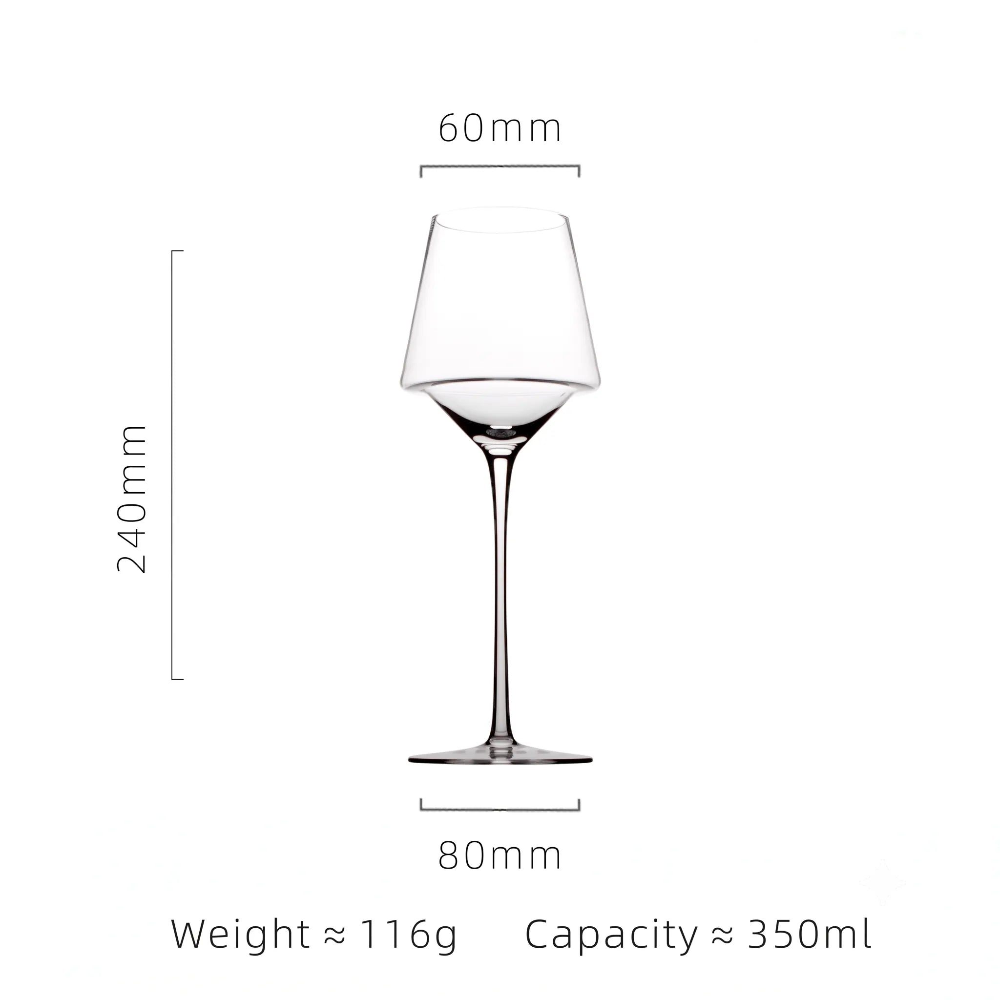 Luxury Hand Blown Crystal Wine Glass – Multiple Styles incl. Gold Base