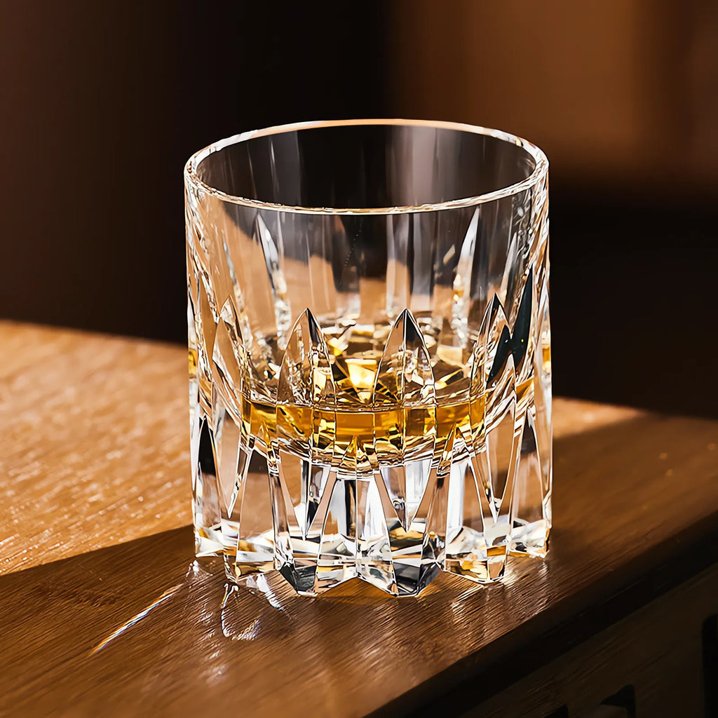 Cut K9 Crystal Old Fashioned Glass Set
