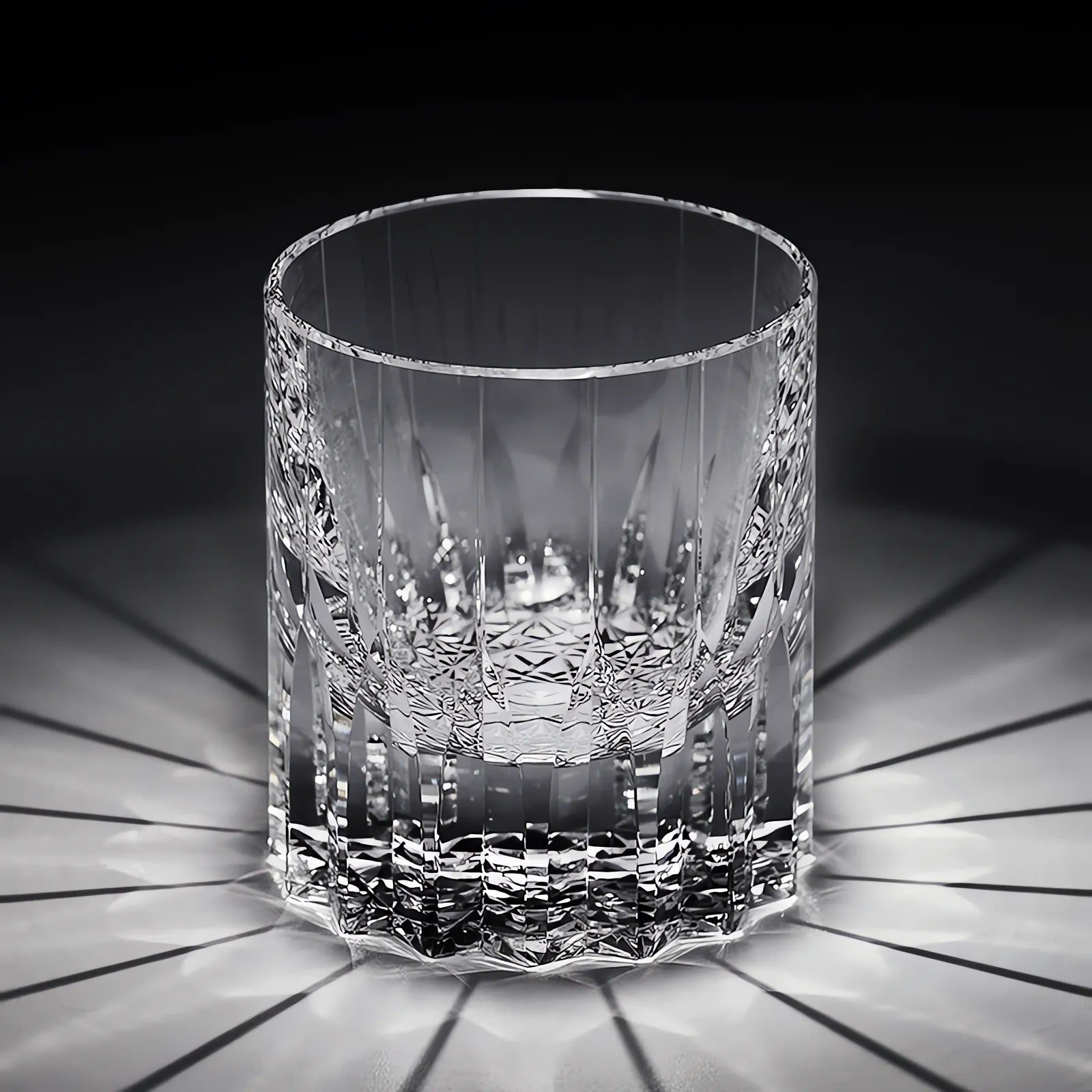 Cut K9 Crystal Old Fashioned Glass Set