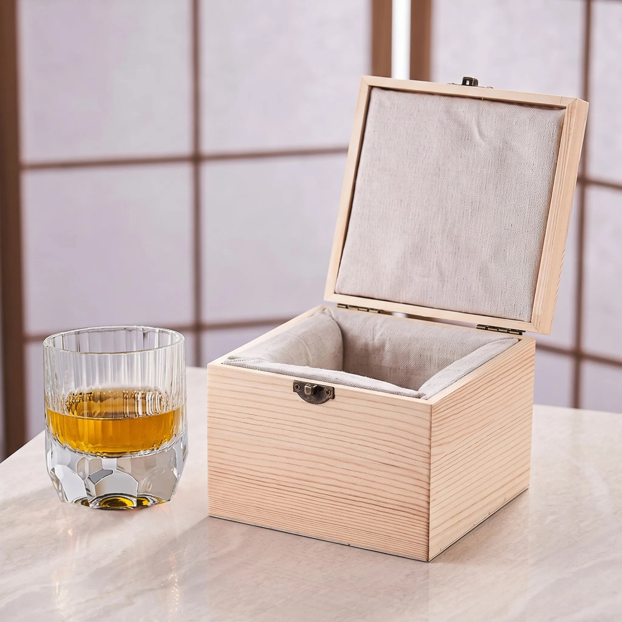 Cut K9 Crystal Old Fashioned Glass Set