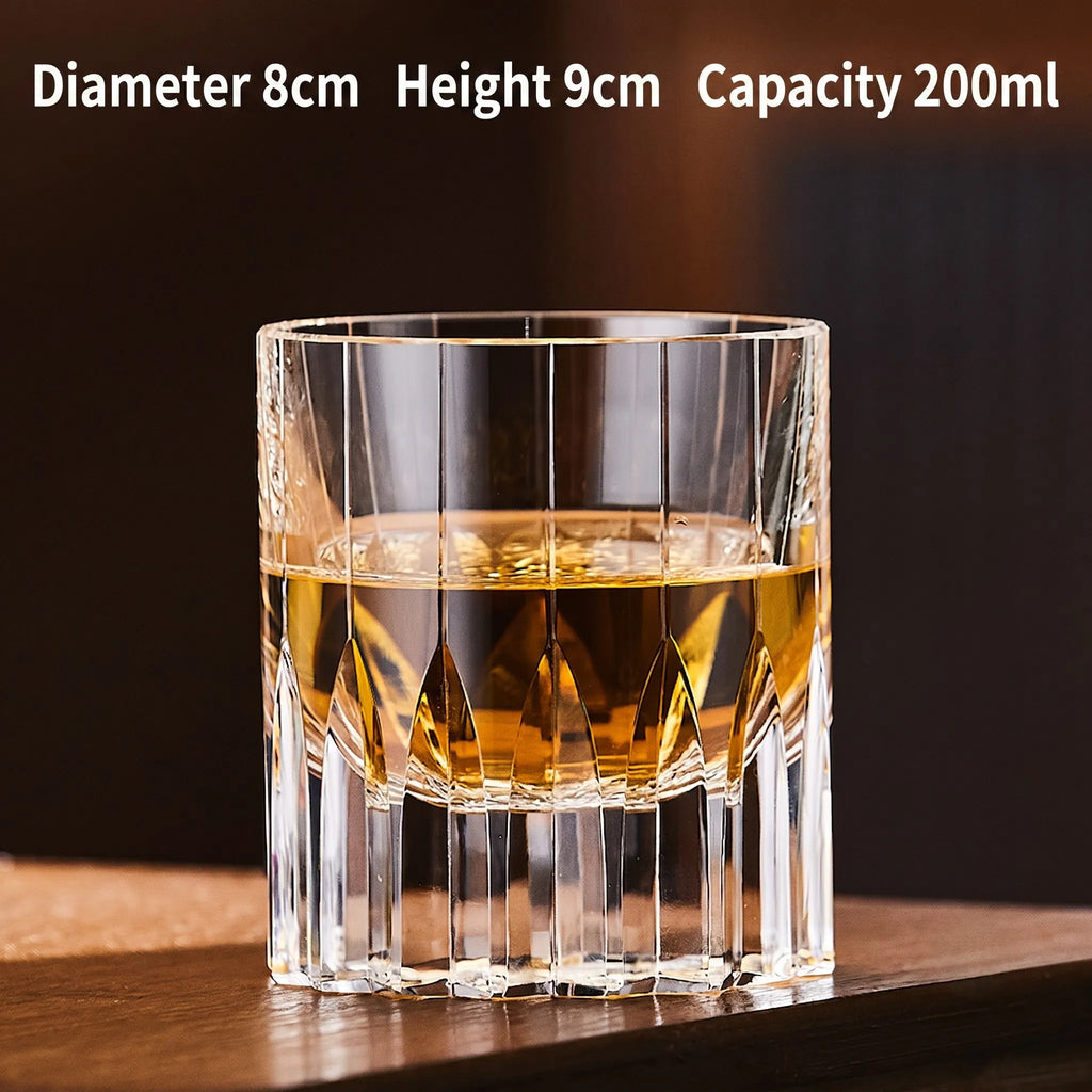 Cut K9 Crystal Old Fashioned Glass Set
