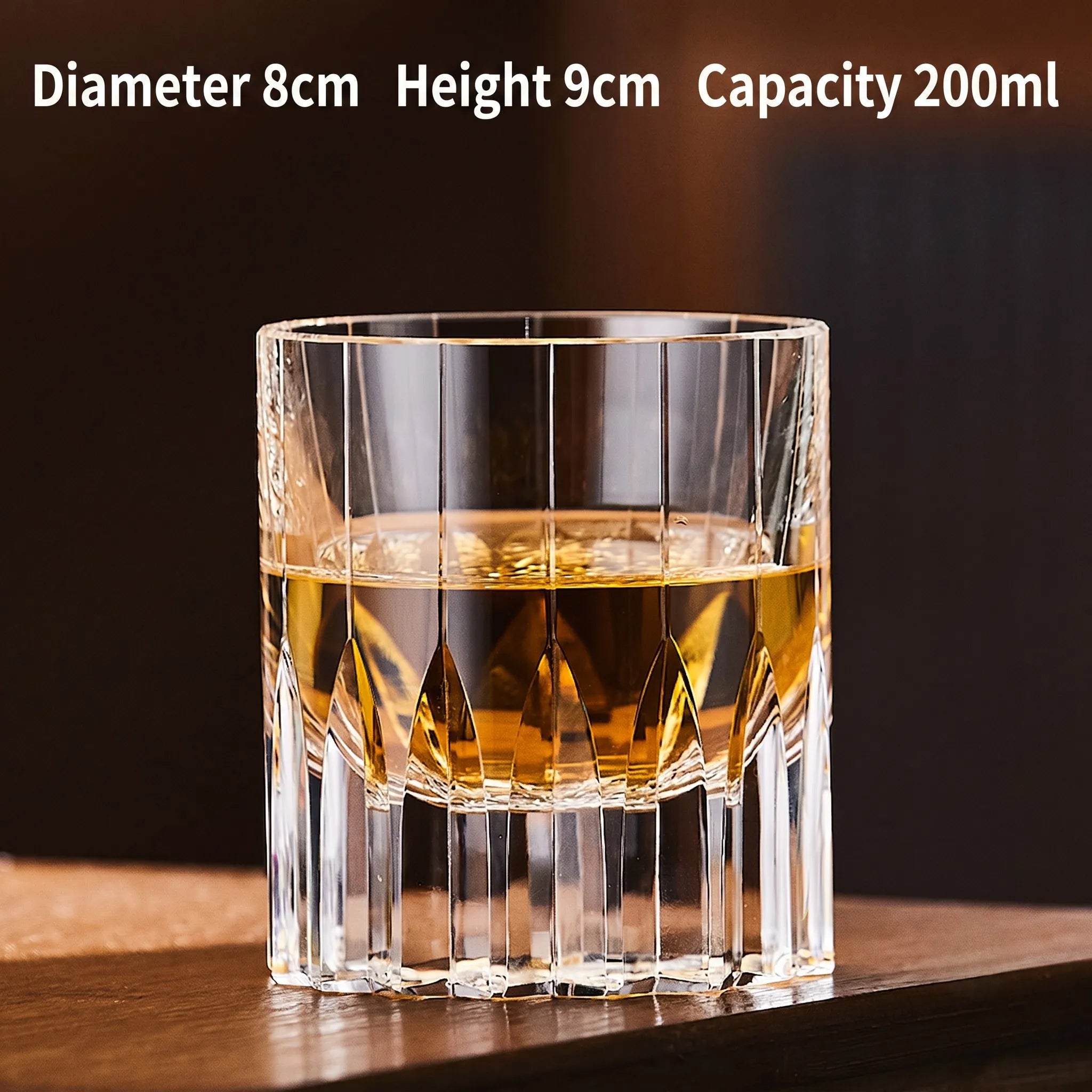 Cut K9 Crystal Old Fashioned Glass Set